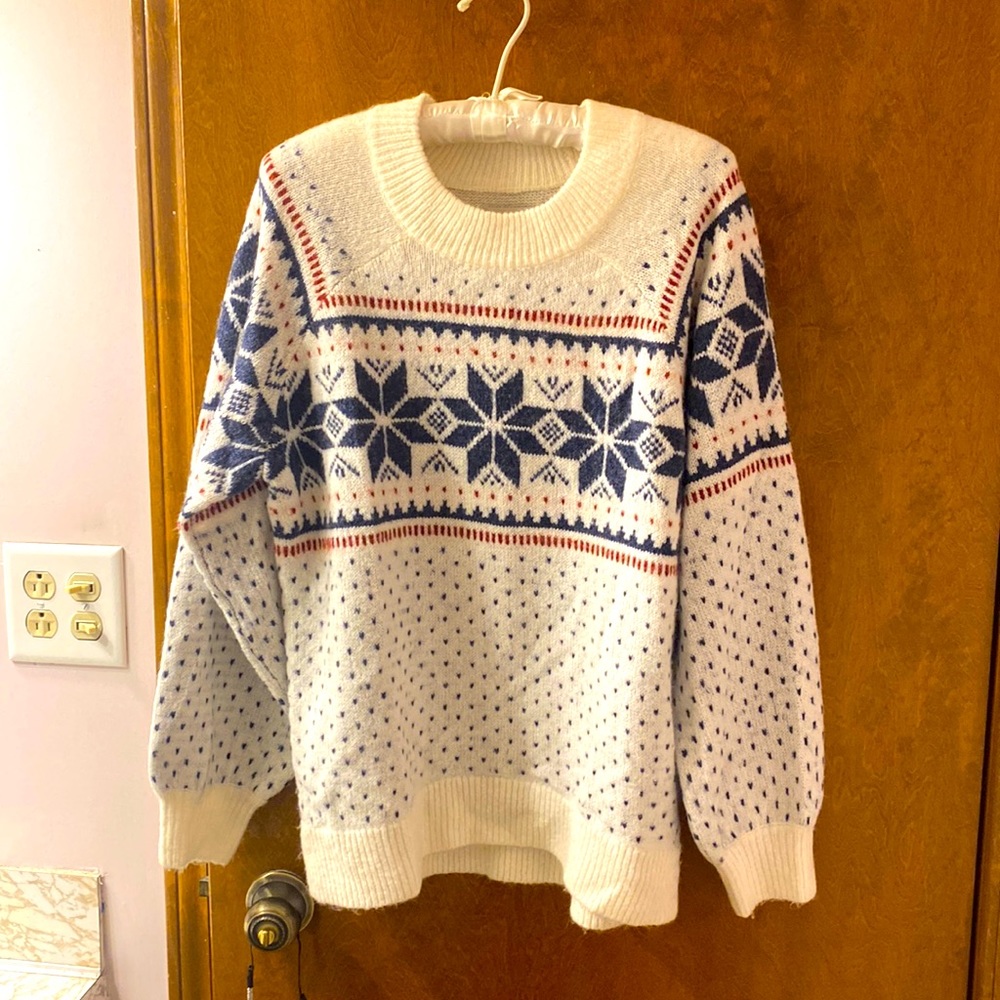 Wool blend fairisle sweater